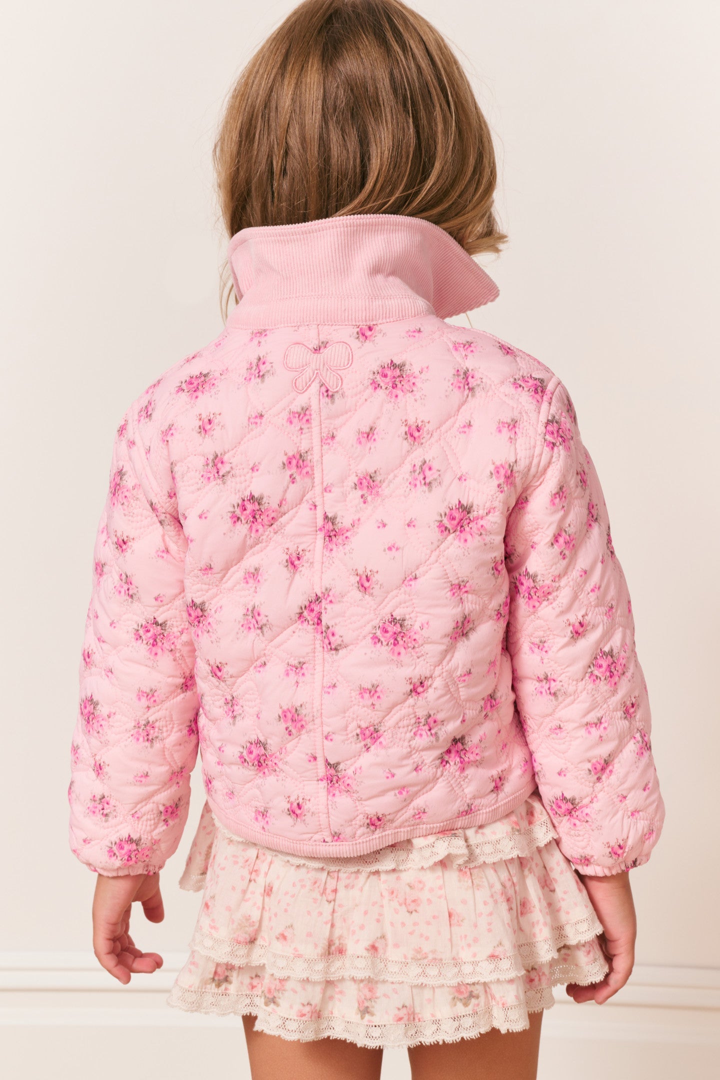 Girls Aubrina Floral Quilted Jacket