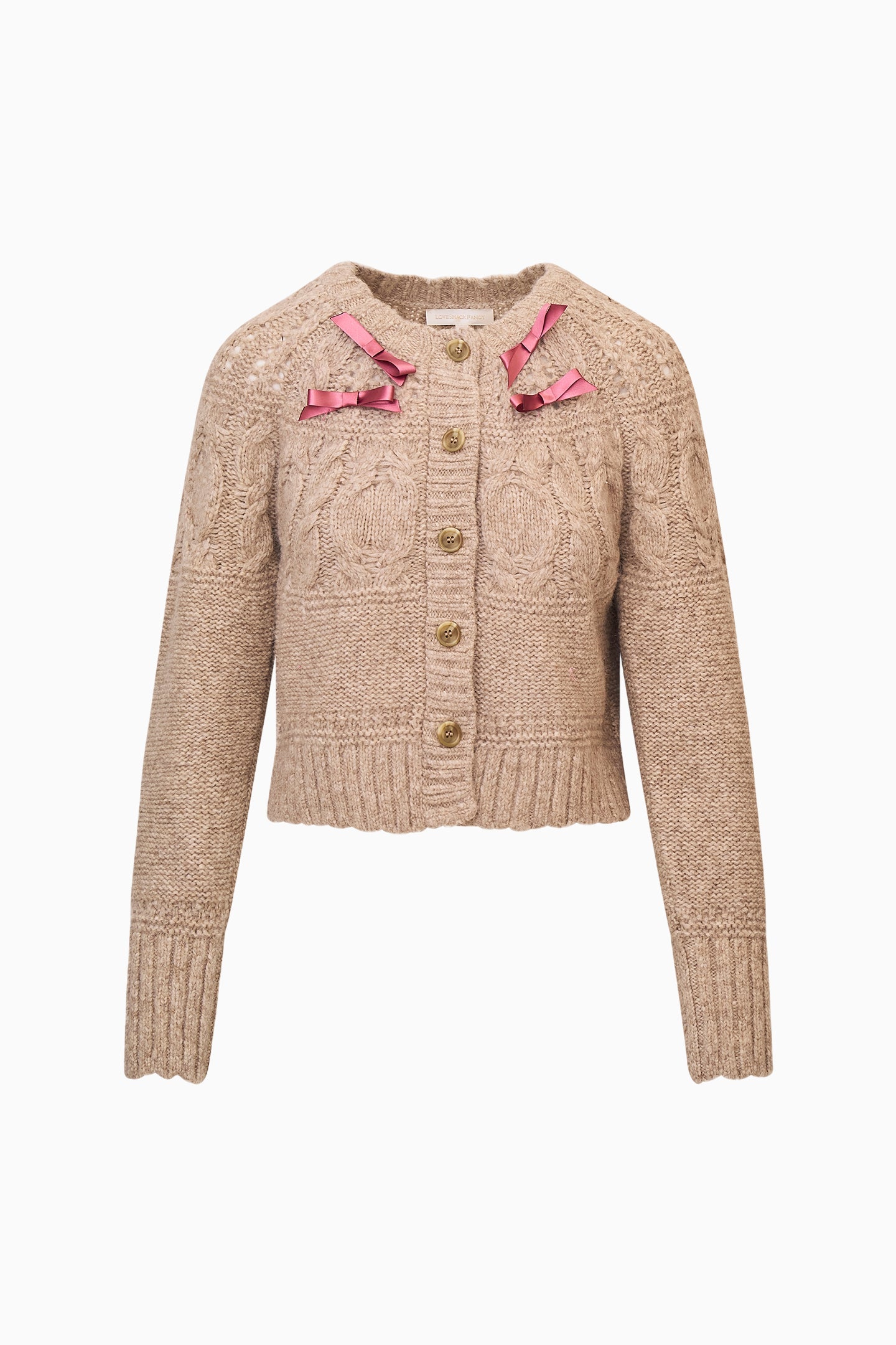 Clementian Alpaca-Blend Ribbon Cardigan