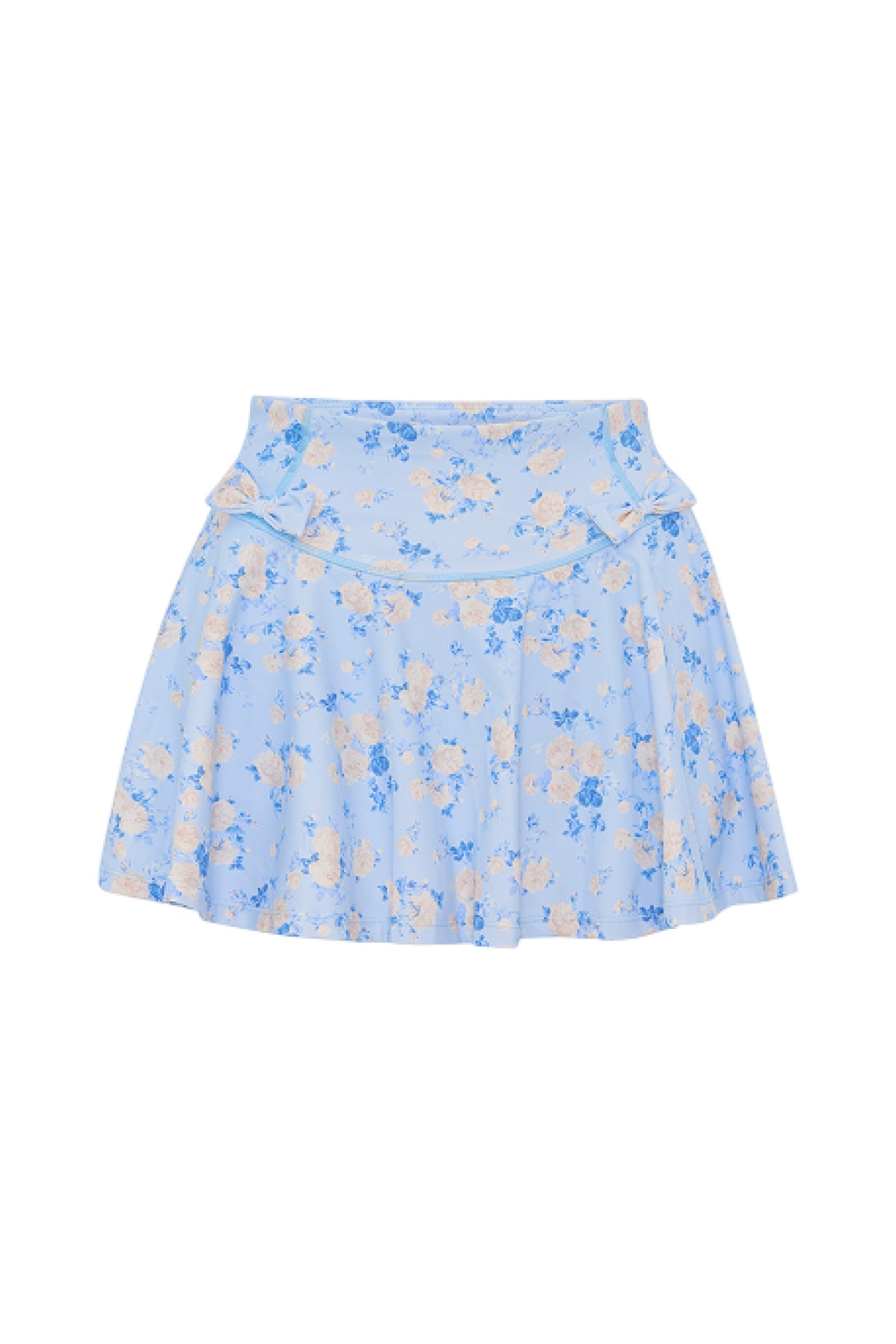 Corene Floral Active Skort - WHISPER BLUE