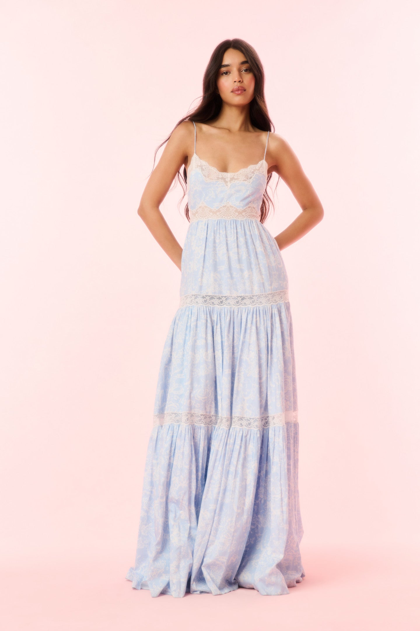 Espa Cotton Toile Print Maxi Dress