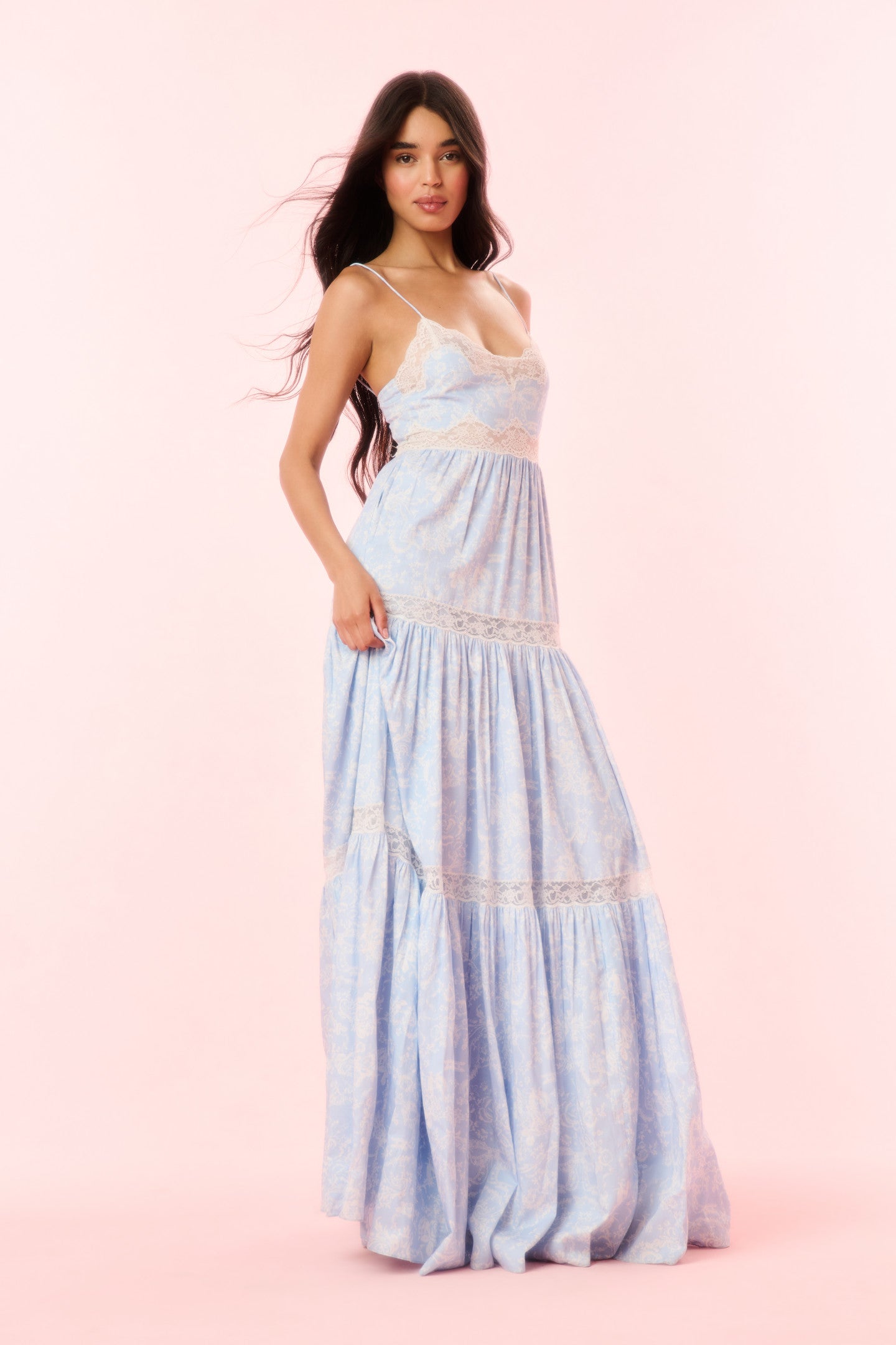 Espa Cotton Toile Print Maxi Dress