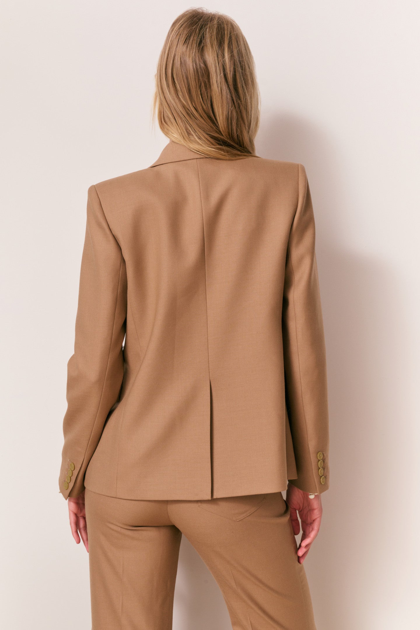Gillian Wool-Blend Blazer - CAMEL