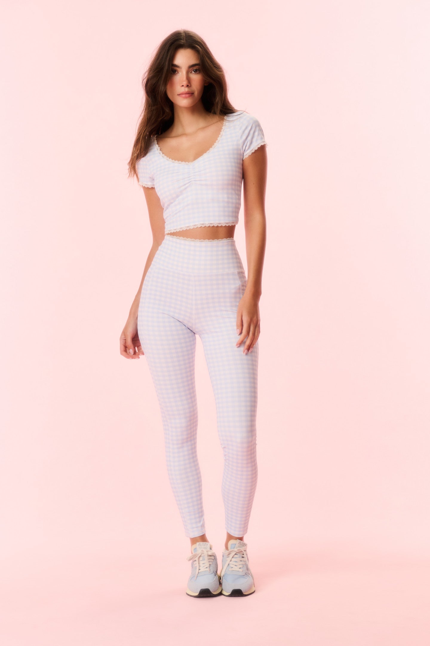 Highland Gingham Print Leggings