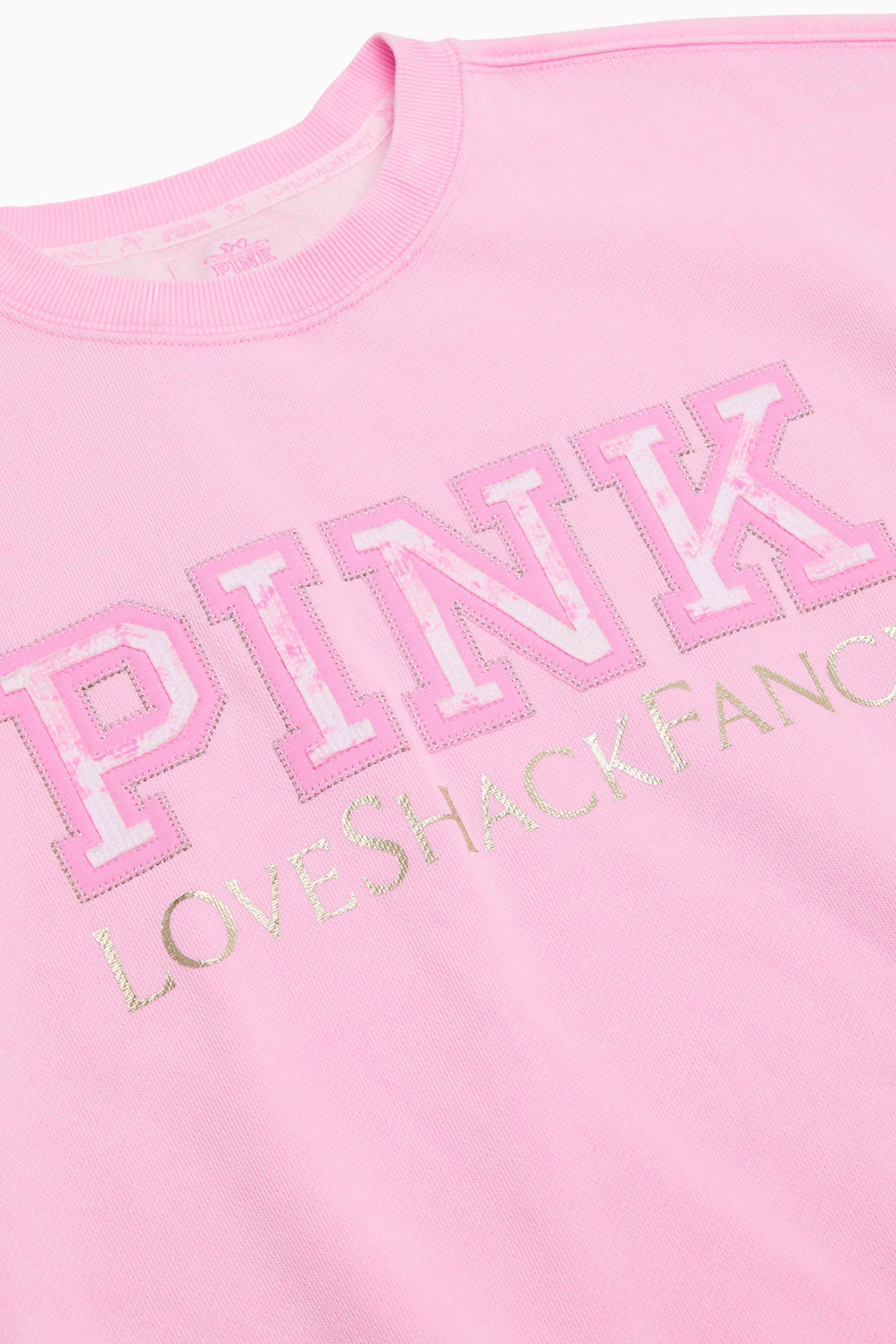 PINK x LoveShackFancy Oversized Crew Sweatshirt