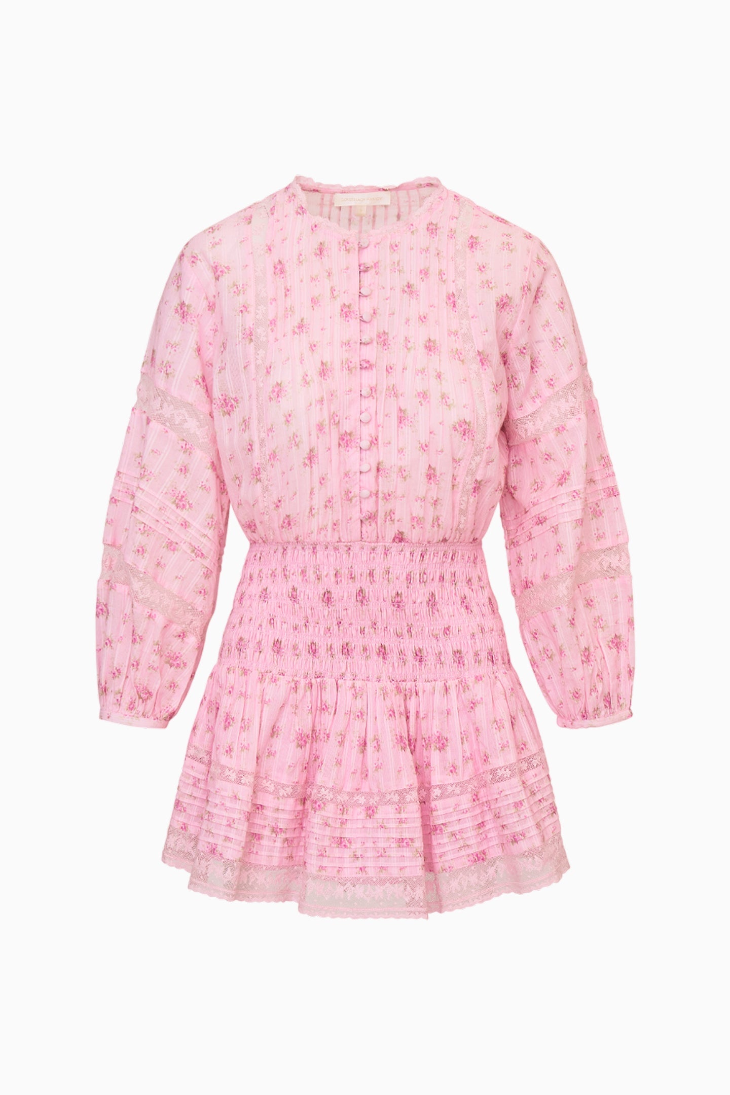 Janis Floral Cotton Voile Mini Dress