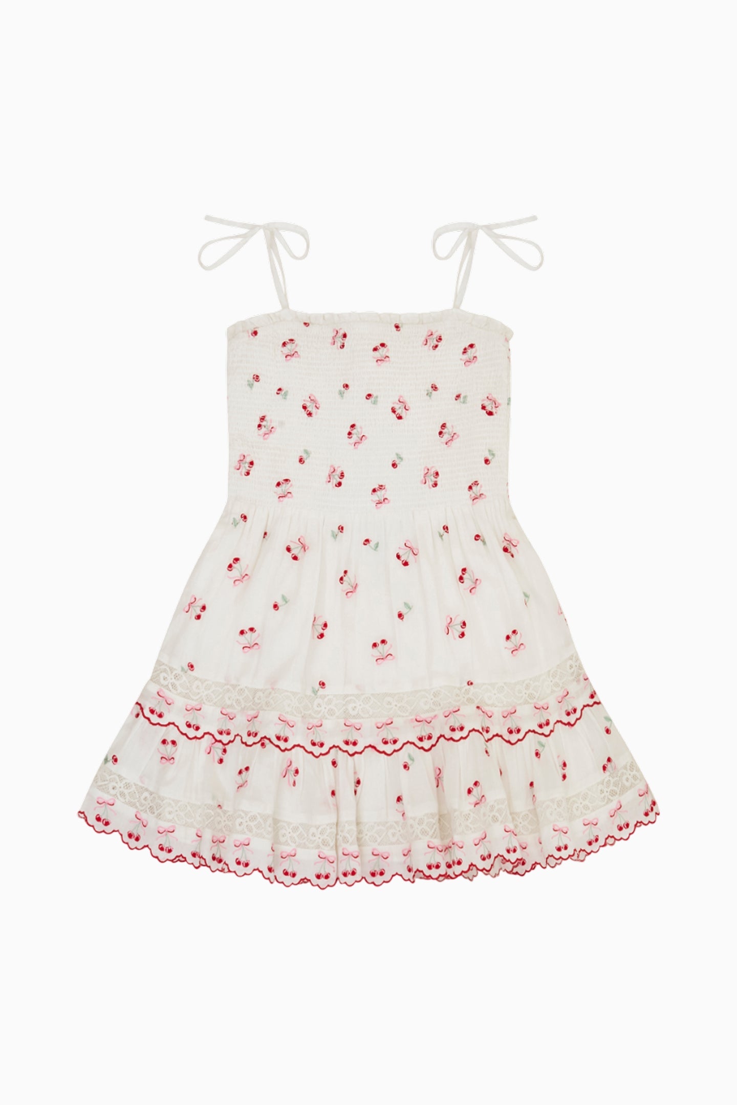 Girls Knightly Cotton Cherry Dress