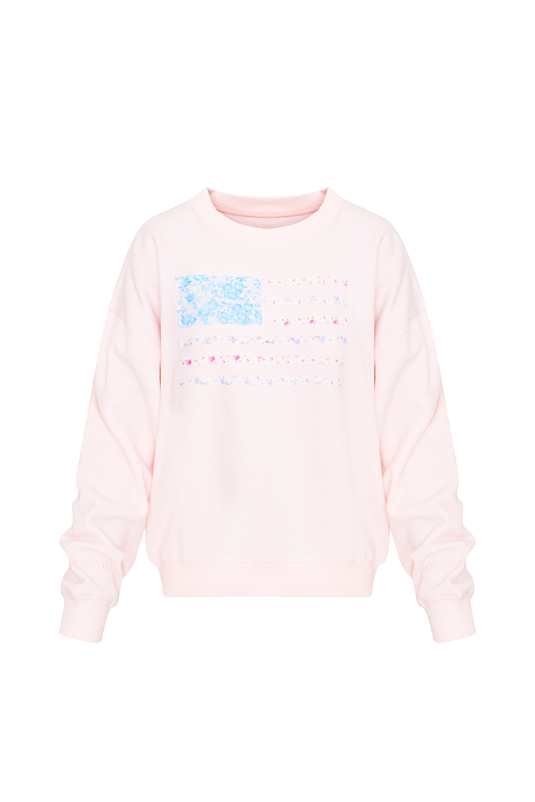 Palo Americana Fleece Pullover - WISTFUL PINK