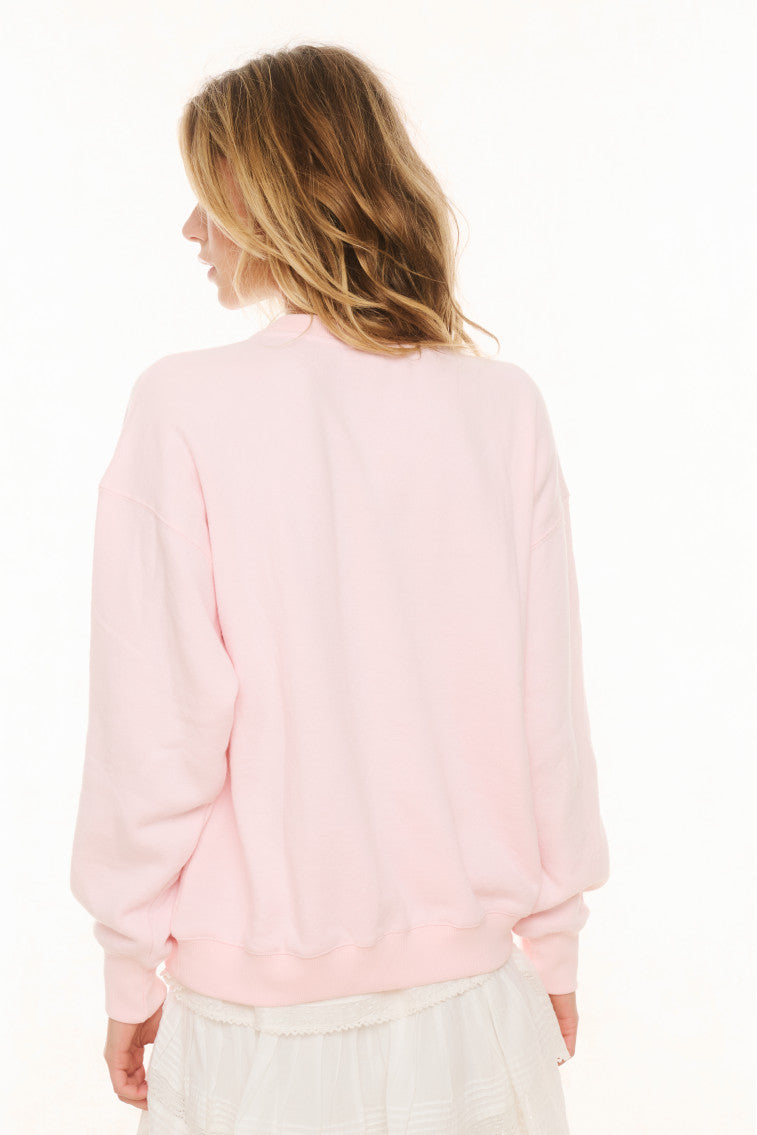 Palo Americana Fleece Pullover - WISTFUL PINK