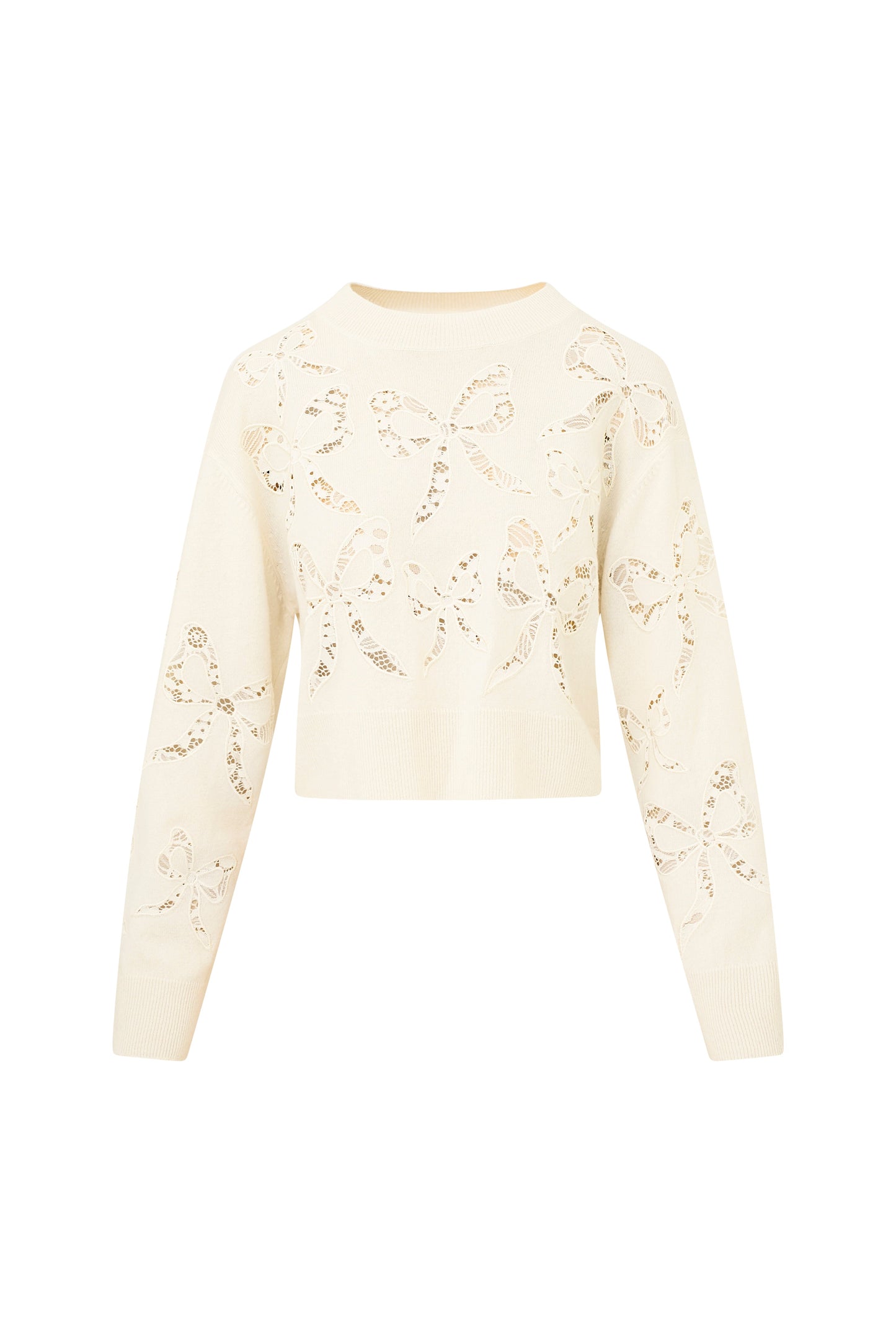 Parson Bow Print Pullover - MARSHMALLOW BLISS