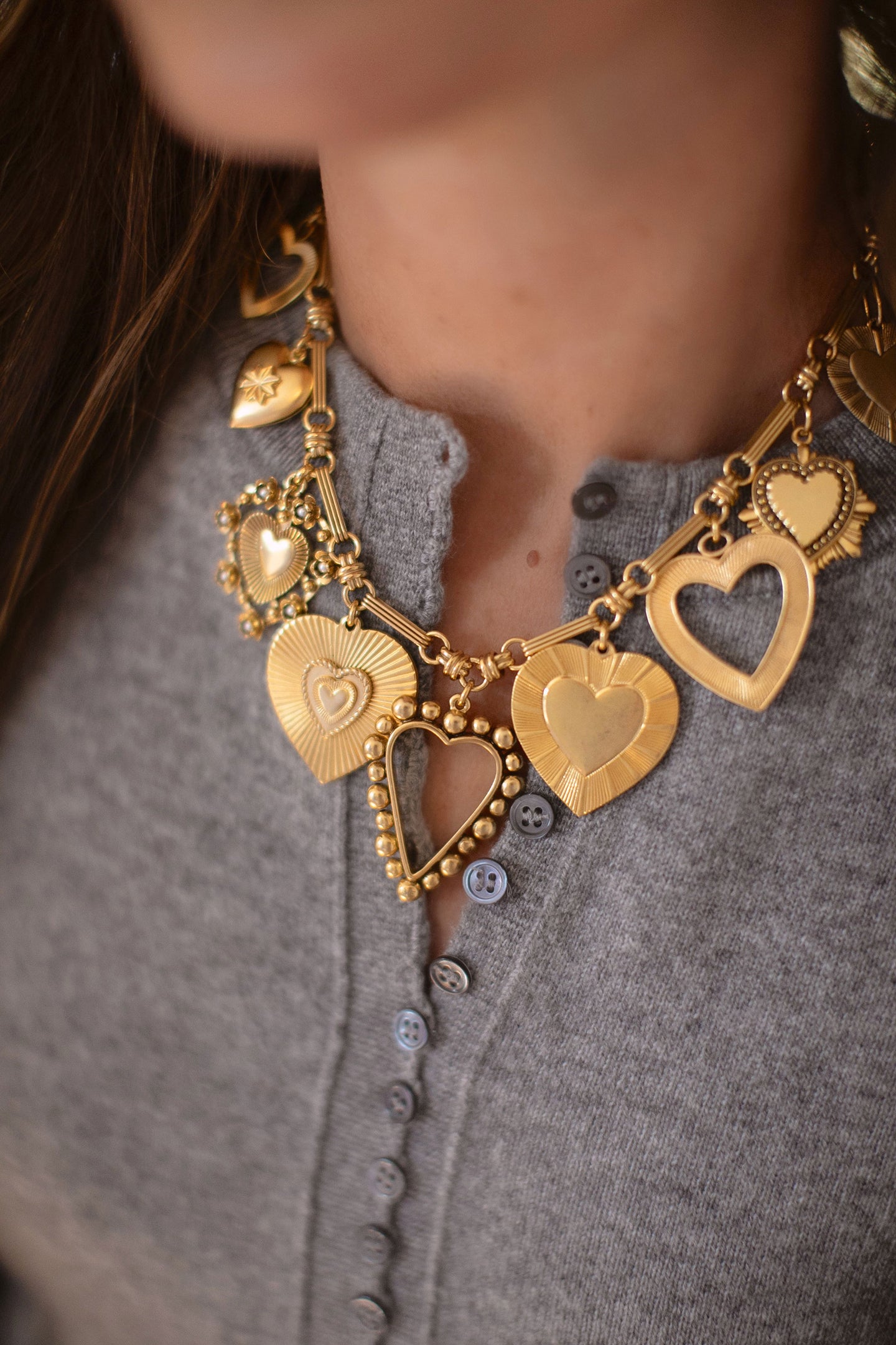 Brinker+Eliza Queen Of Hearts Necklace