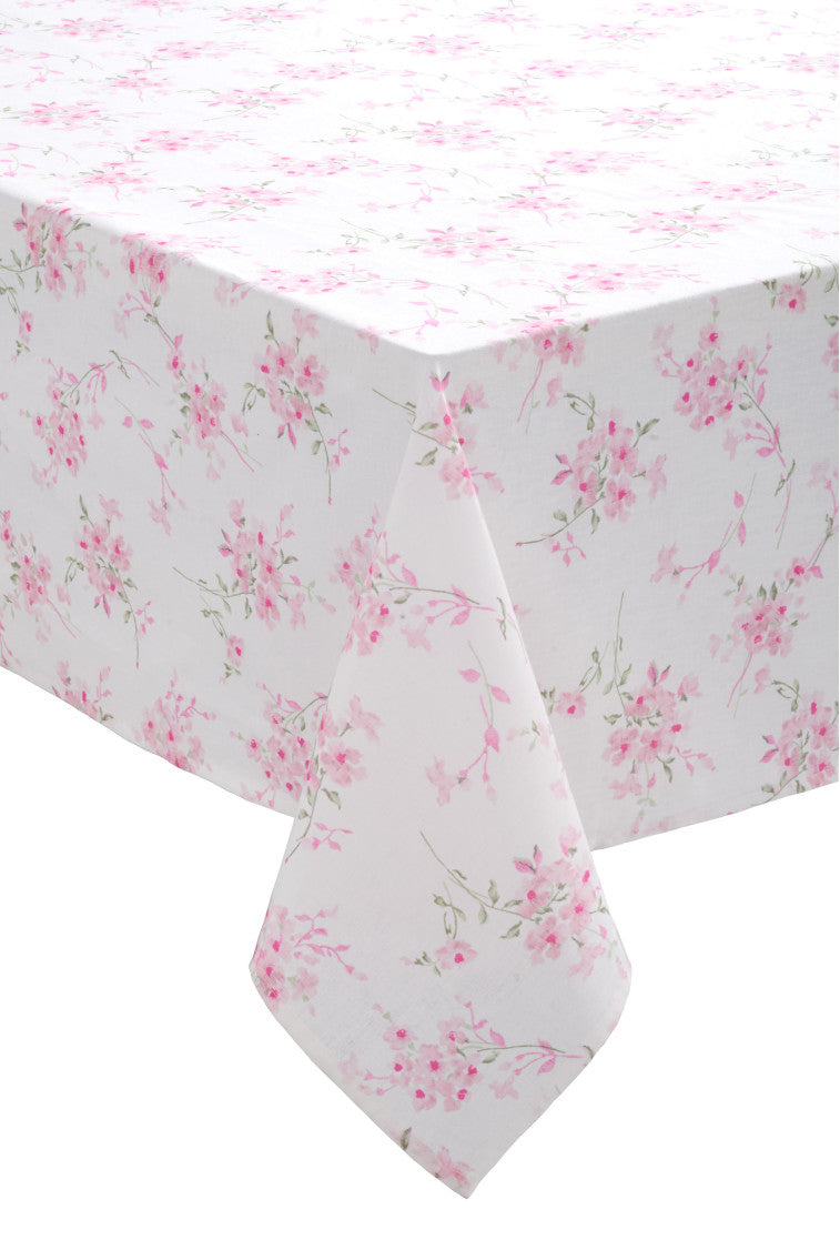 Vintage Inspired Cotton Tablecloth- STRAWBERRY BASIL