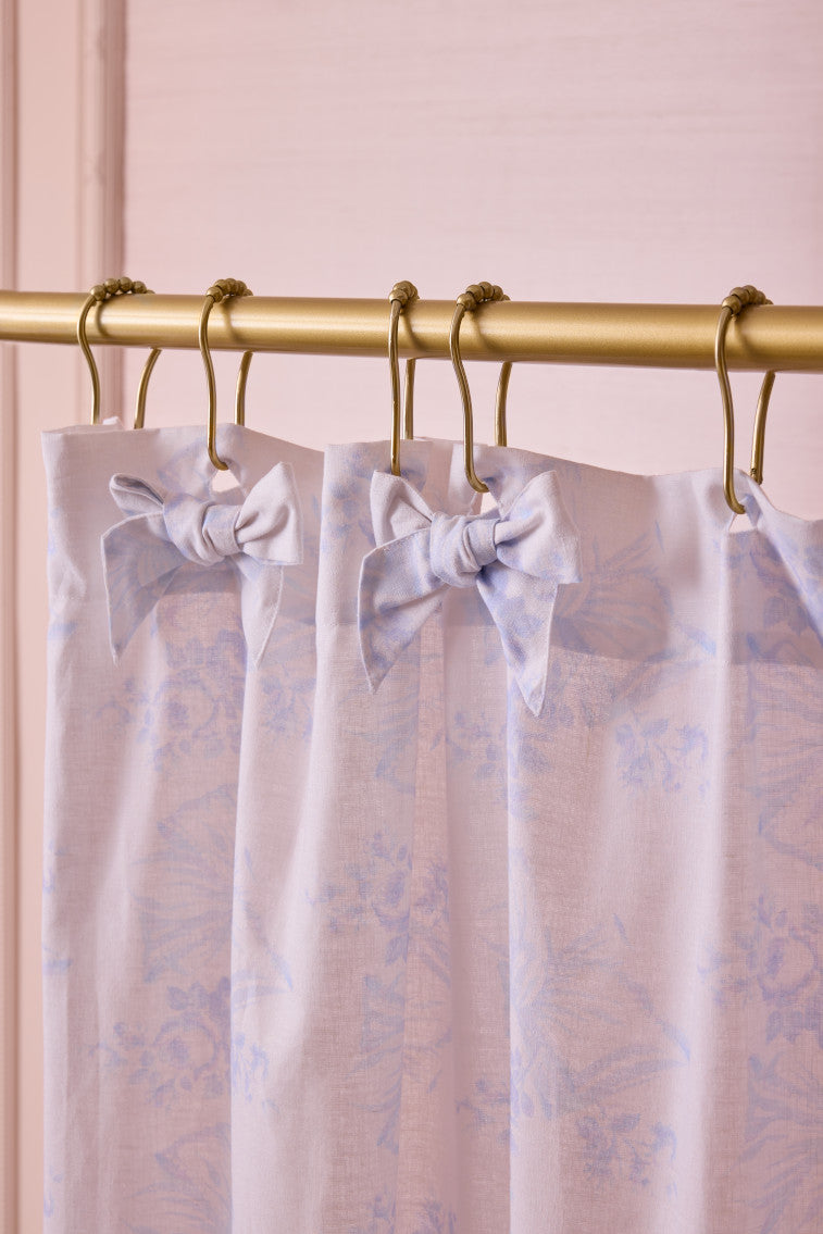 Linen Bow Shower Curtain