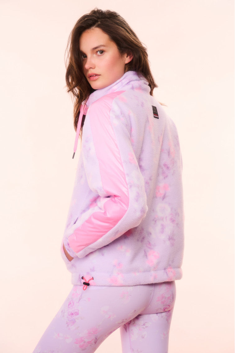 BOGNER FIRE+ICE x LoveShackFancy Ninetta Fleece Jacket - HIBISCUS