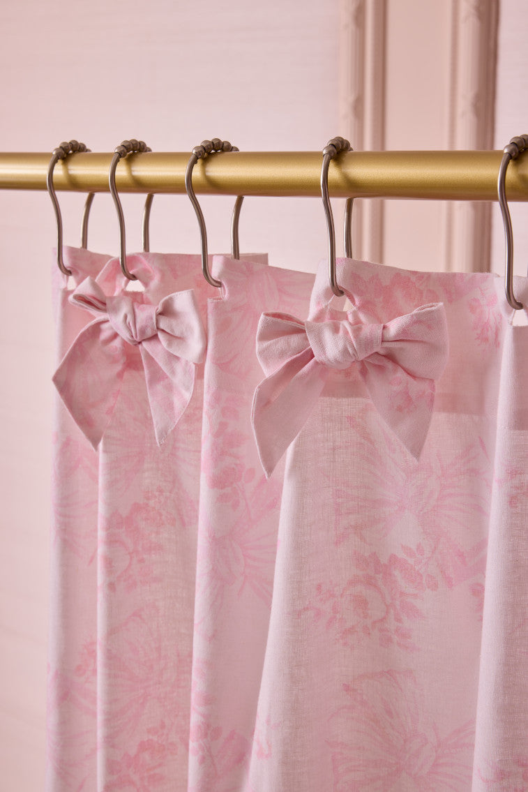 Linen Bow Shower Curtain