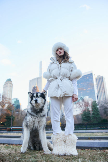 LoveShackFancy x MAX&MOI Delba Down Jacket