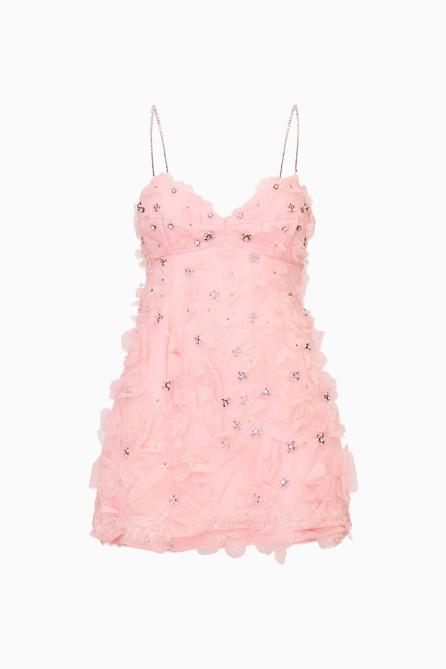 Ambessa Embellished Organza Mini Dress