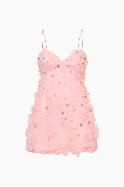 Ambessa Embellished Organza Mini Dress