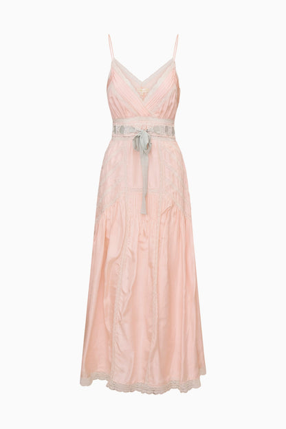 Arlissa Silk Lace-Detailed Maxi Dress