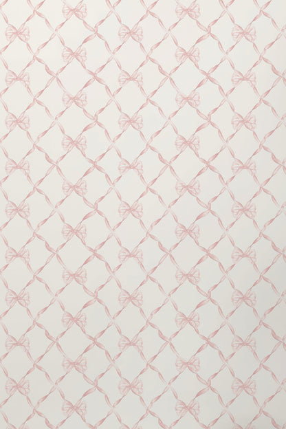 Baby Bow Faded Primrose Standard Wallpaper