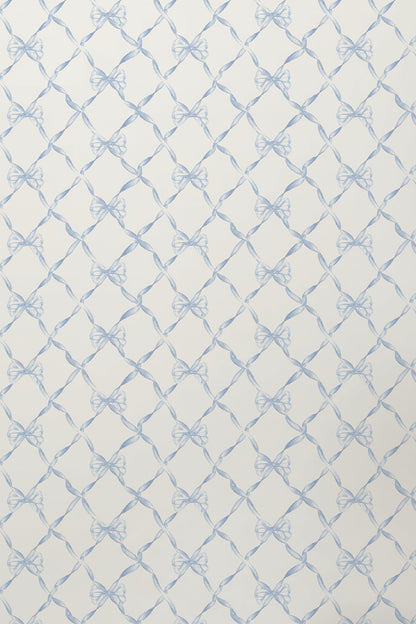Baby Bow Blue Bella Standard Wallpaper