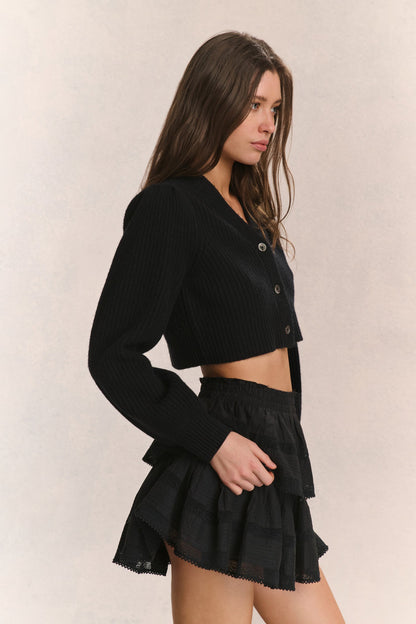 Avignon V-Neck Crop Cardigan