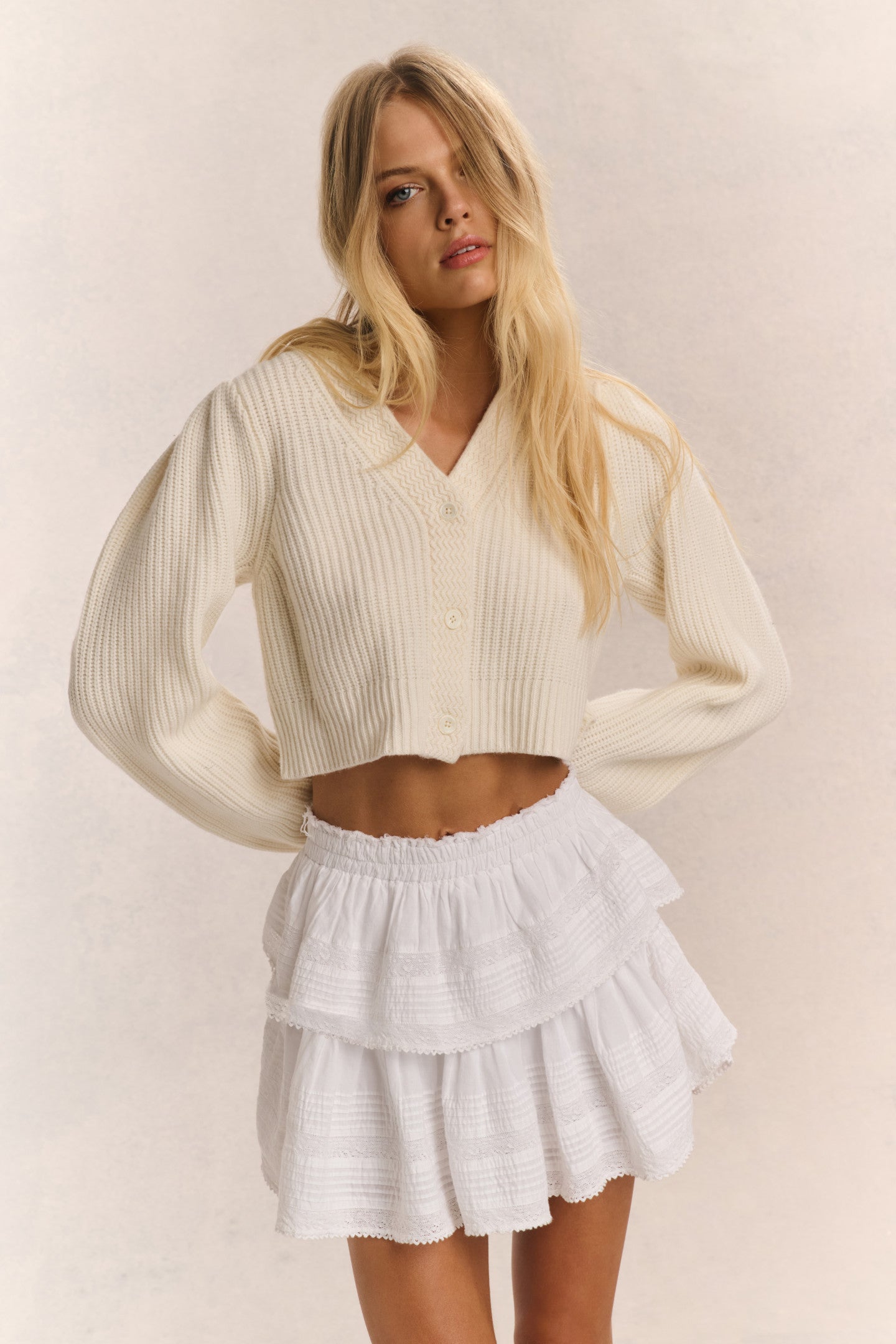 Avignon V-Neck Crop Cardigan