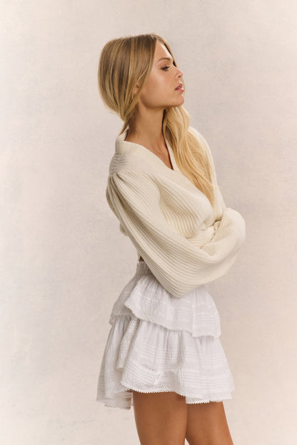 Avignon V-Neck Crop Cardigan