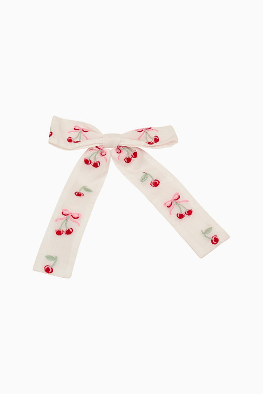 Balletta Cherry Bow Barette