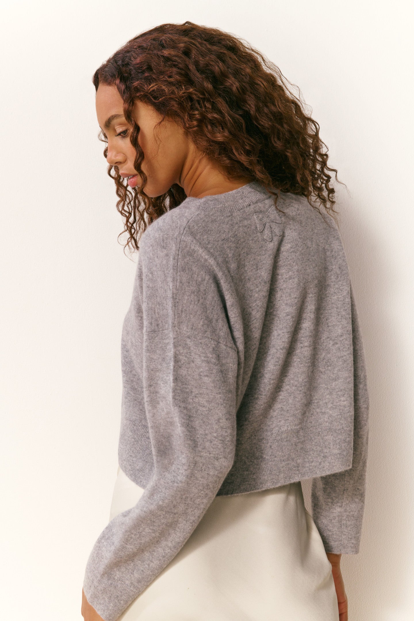 Bellman Soft Cashmere Pullover - GREY MELANGE