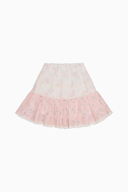 Girls Berkshire Cotton Mixed Print Skirt