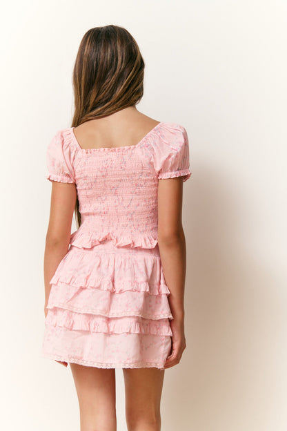 Girls Billie Luna Rosa Fleur Skirt