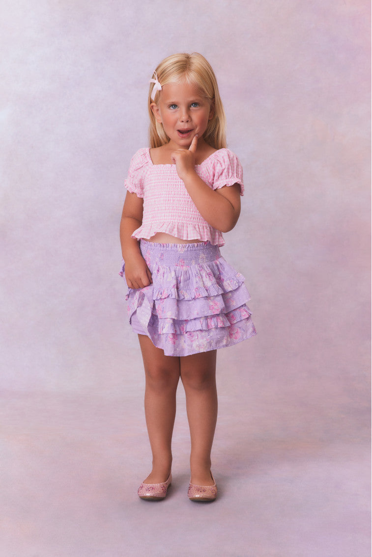 Girls Billie Heirloom Print Skirt