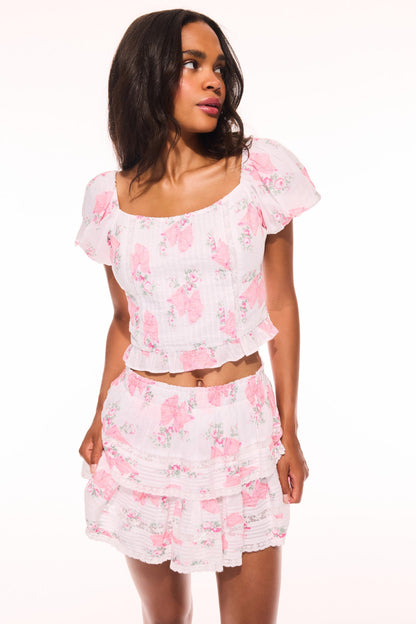 Breonna Summer Heirloom Print Top