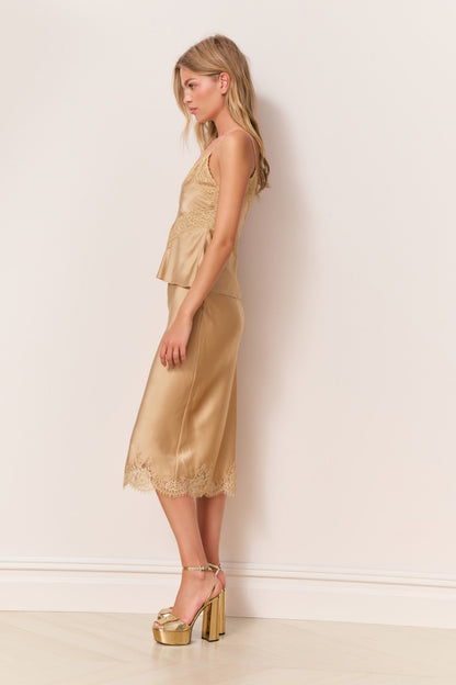 Brimsley Silk Lace Cami Top