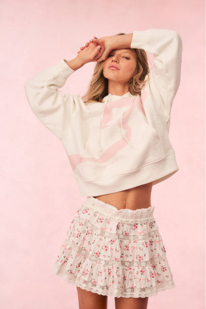 Brunella Cotton Bow Hoodie