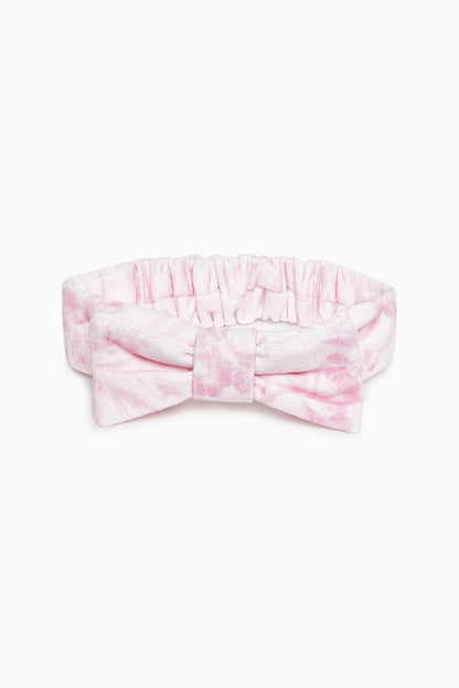 Bow Face Wash Beauty Headband - PEACH FUZZ