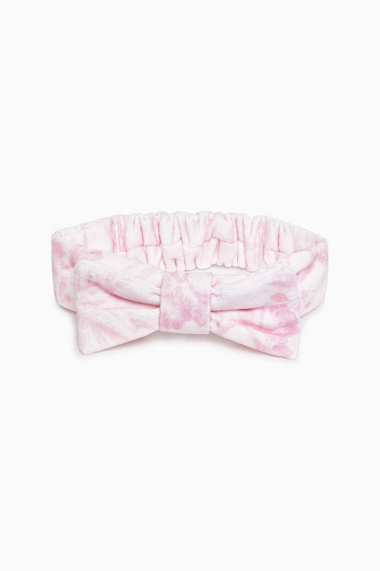 Bow Face Wash Beauty Headband - PEACH FUZZ