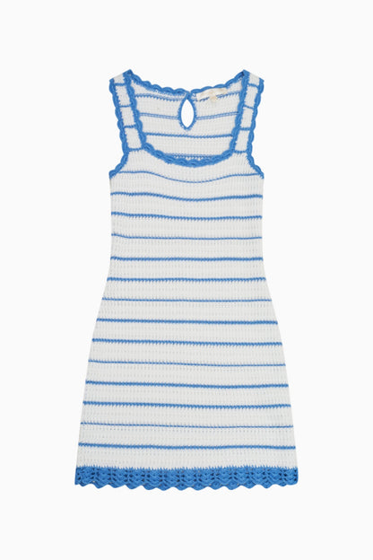 Girls Callidora Striped Crochet Dress