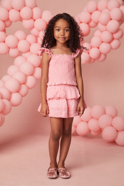 Girls Caspia Cotton Ruffle Top