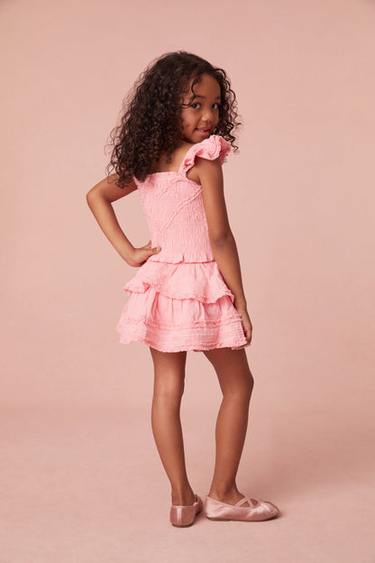 Girls Caspia Cotton Ruffle Top