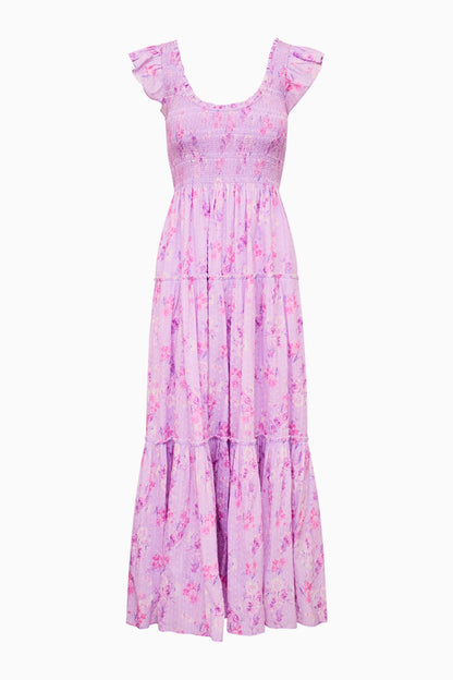 Chessie Heirloom Print Cotton Maxi Dress