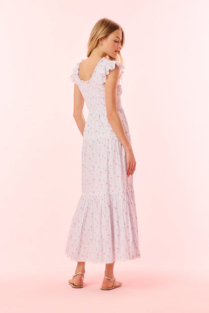 Chessie Cotton Floral Maxi Dress