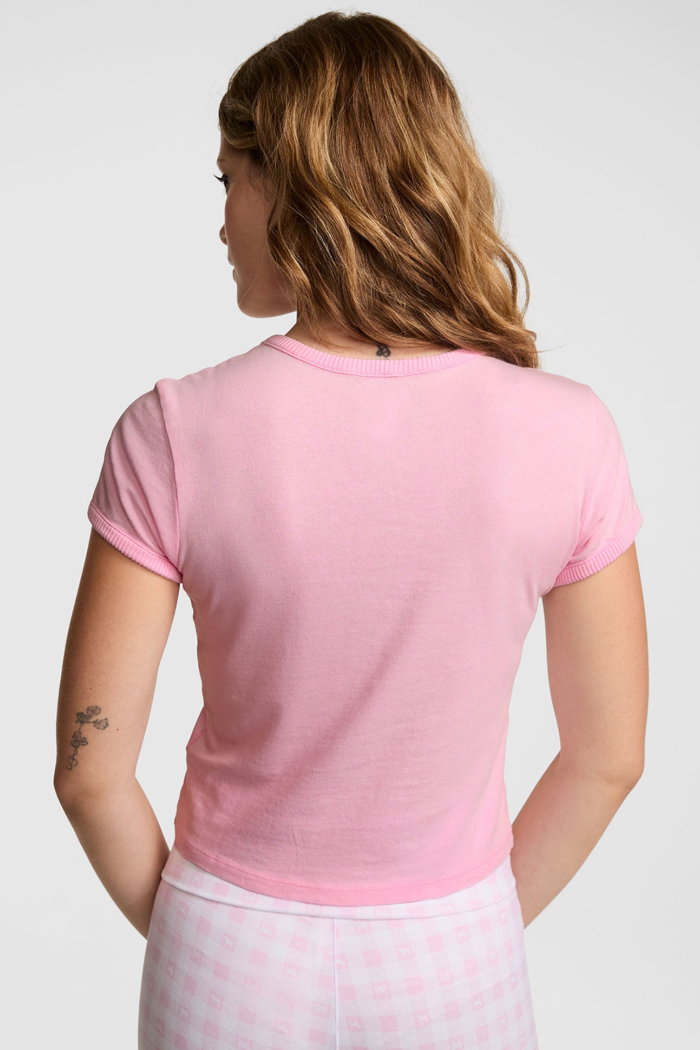 PINK x LoveShackFancy Retro Cotton Tee