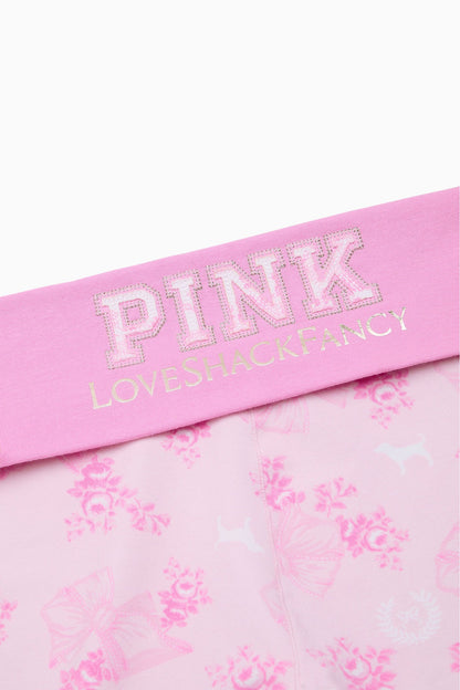 PINK x LoveShackFancy Cotton Foldover Micro Shorts