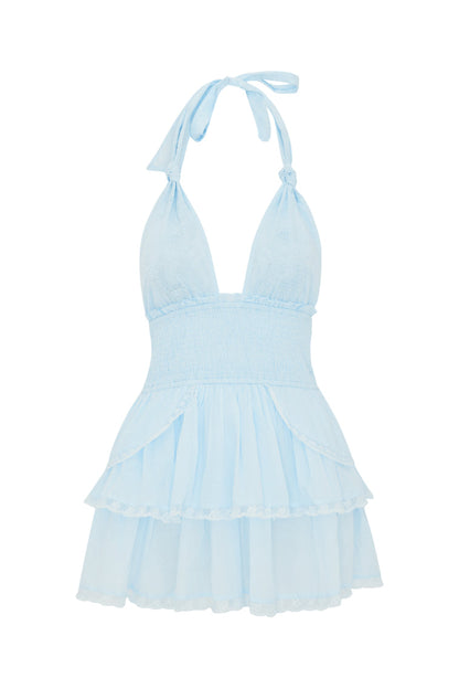 Deanna Heritage Halter Mini Dress