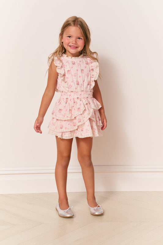 Girls Decker Cotton Garden Print Dress