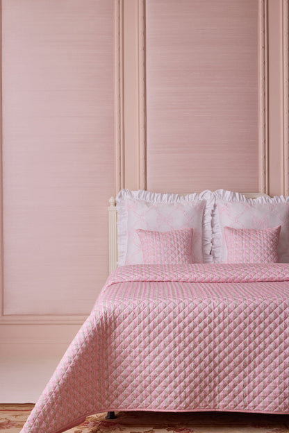 Floral Quilted Pillow