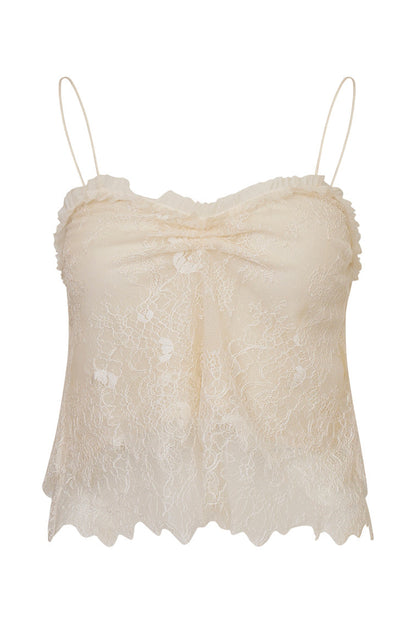 Ferni Lace Cami Top - IVORY