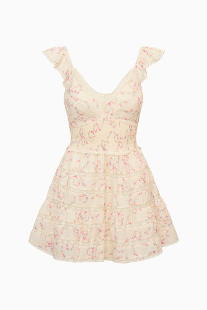 Finny Cotton Luna Rosa Fleur Mini Dress