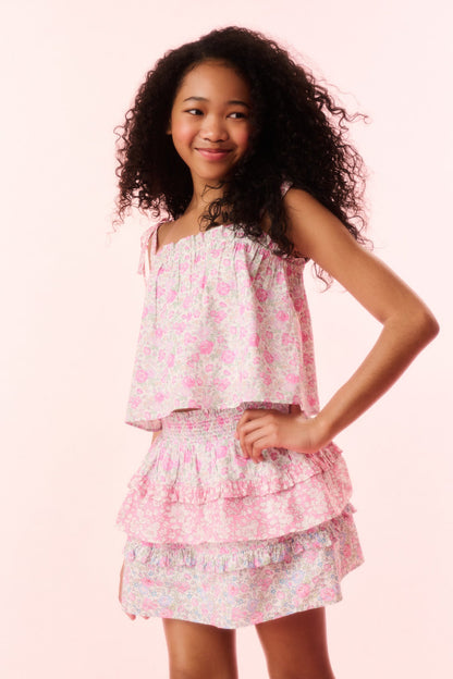 Girls Fiorella Liberty Fabric Top